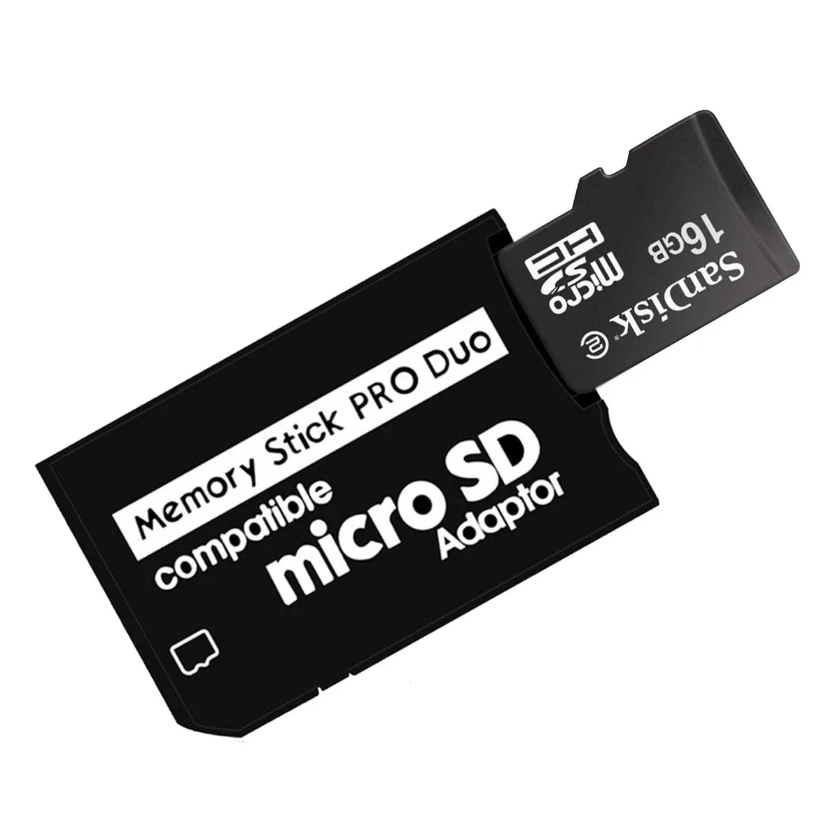 16 GB MICROSD+MINISD-SD-MS adaptador Pro Duo+lector